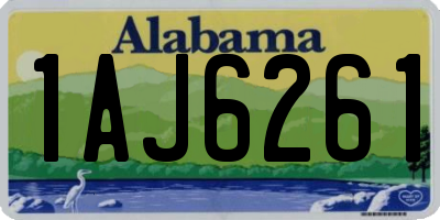 AL license plate 1AJ6261