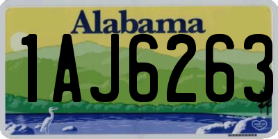 AL license plate 1AJ6263