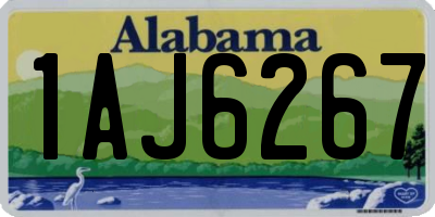 AL license plate 1AJ6267