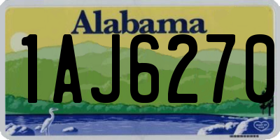 AL license plate 1AJ6270