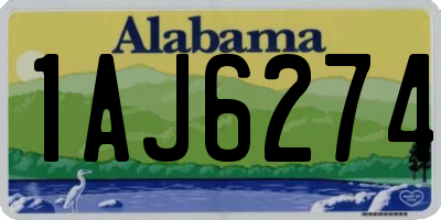 AL license plate 1AJ6274