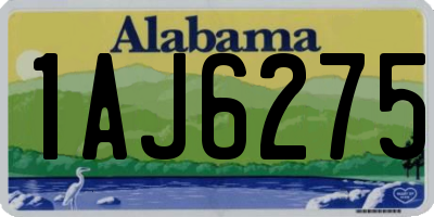 AL license plate 1AJ6275