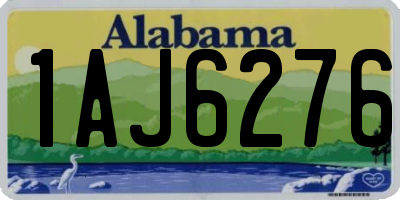 AL license plate 1AJ6276