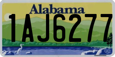 AL license plate 1AJ6277