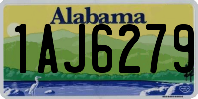 AL license plate 1AJ6279