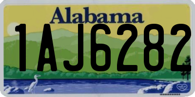 AL license plate 1AJ6282