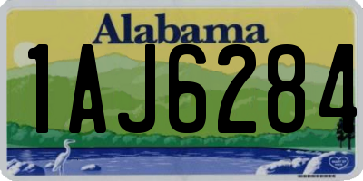 AL license plate 1AJ6284