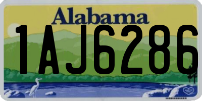 AL license plate 1AJ6286