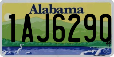 AL license plate 1AJ6290
