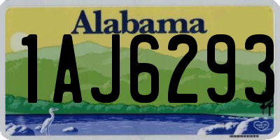 AL license plate 1AJ6293
