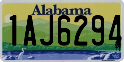 AL license plate 1AJ6294
