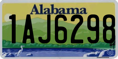 AL license plate 1AJ6298