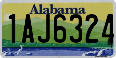 AL license plate 1AJ6324