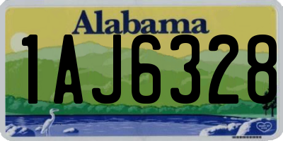 AL license plate 1AJ6328