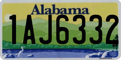 AL license plate 1AJ6332