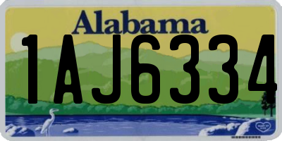 AL license plate 1AJ6334