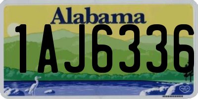AL license plate 1AJ6336