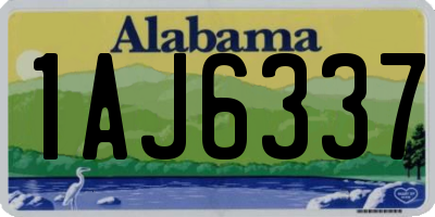 AL license plate 1AJ6337
