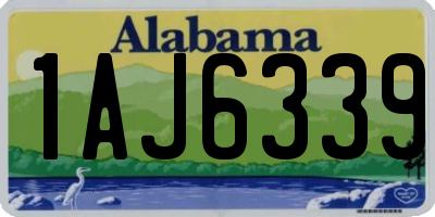 AL license plate 1AJ6339