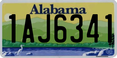 AL license plate 1AJ6341