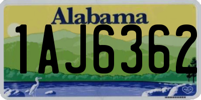 AL license plate 1AJ6362