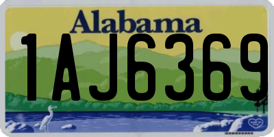 AL license plate 1AJ6369