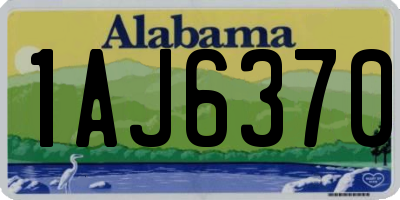 AL license plate 1AJ6370