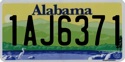 AL license plate 1AJ6371