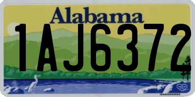 AL license plate 1AJ6372