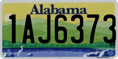 AL license plate 1AJ6373