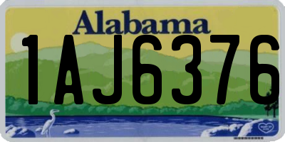 AL license plate 1AJ6376