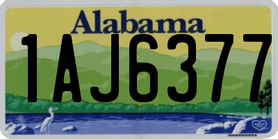 AL license plate 1AJ6377