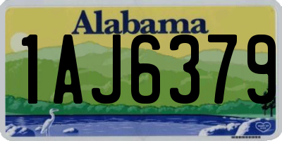 AL license plate 1AJ6379