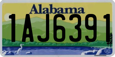 AL license plate 1AJ6391