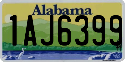 AL license plate 1AJ6399