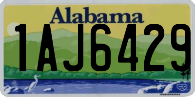 AL license plate 1AJ6429