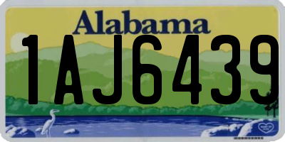 AL license plate 1AJ6439