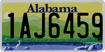 AL license plate 1AJ6459