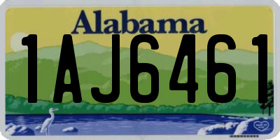 AL license plate 1AJ6461
