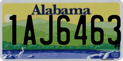 AL license plate 1AJ6463