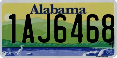 AL license plate 1AJ6468