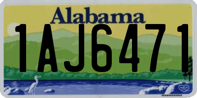 AL license plate 1AJ6471