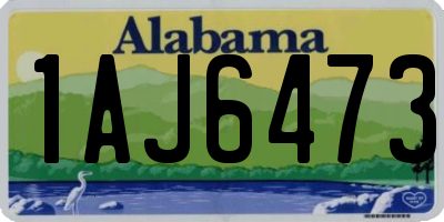 AL license plate 1AJ6473