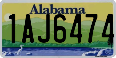 AL license plate 1AJ6474