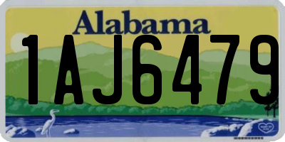AL license plate 1AJ6479