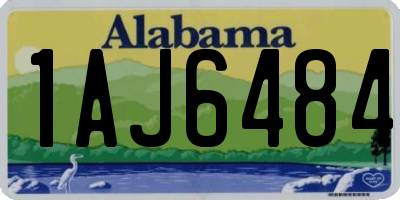 AL license plate 1AJ6484