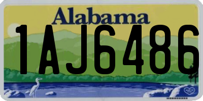 AL license plate 1AJ6486