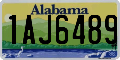 AL license plate 1AJ6489