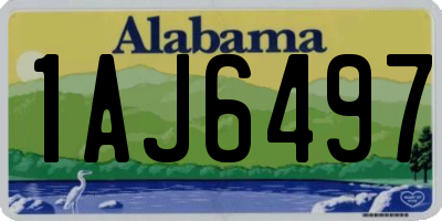 AL license plate 1AJ6497