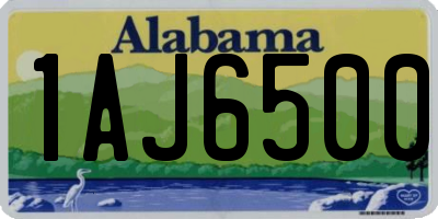 AL license plate 1AJ6500